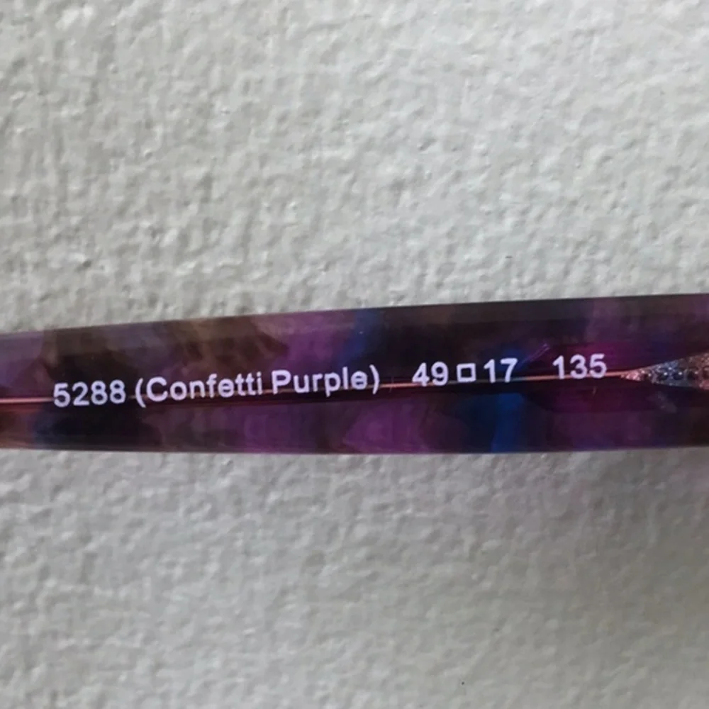 Coach Confetti Purple RX Glasses